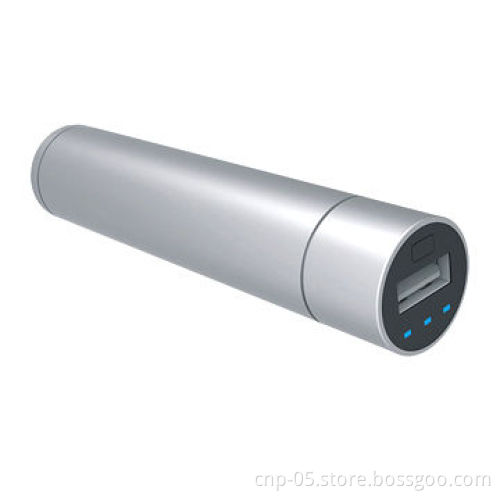 2,200mAh Power Tube, LED Indicators, Aluminum Tube Case